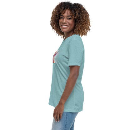 Women's Relaxed T-Shirt w/ Hip Cow